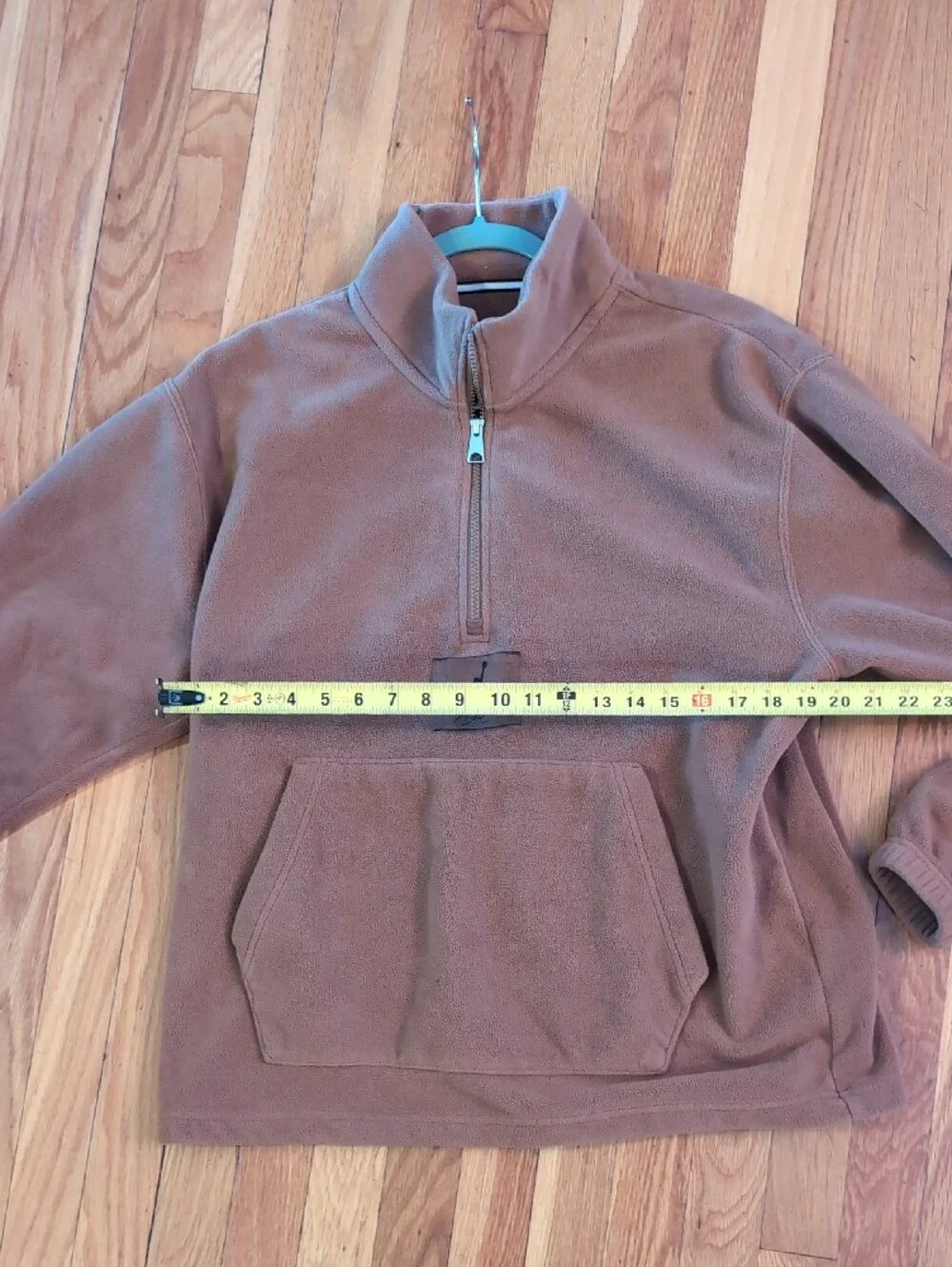 Nike Jordan Essentials Winterized Fleece Half-Zip Sweatshirt Brown M